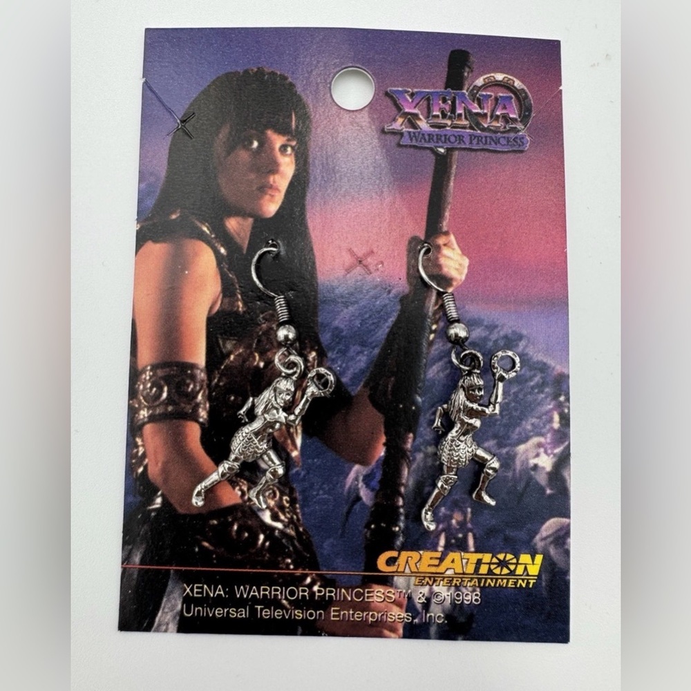 Xena Warrior‎ Princess Earrings 1998 Creation Ent Official Jewelry